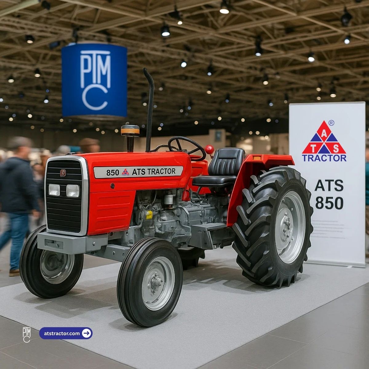 ATS Tractor 850 - 85 HP Export Model displayed at international trade show